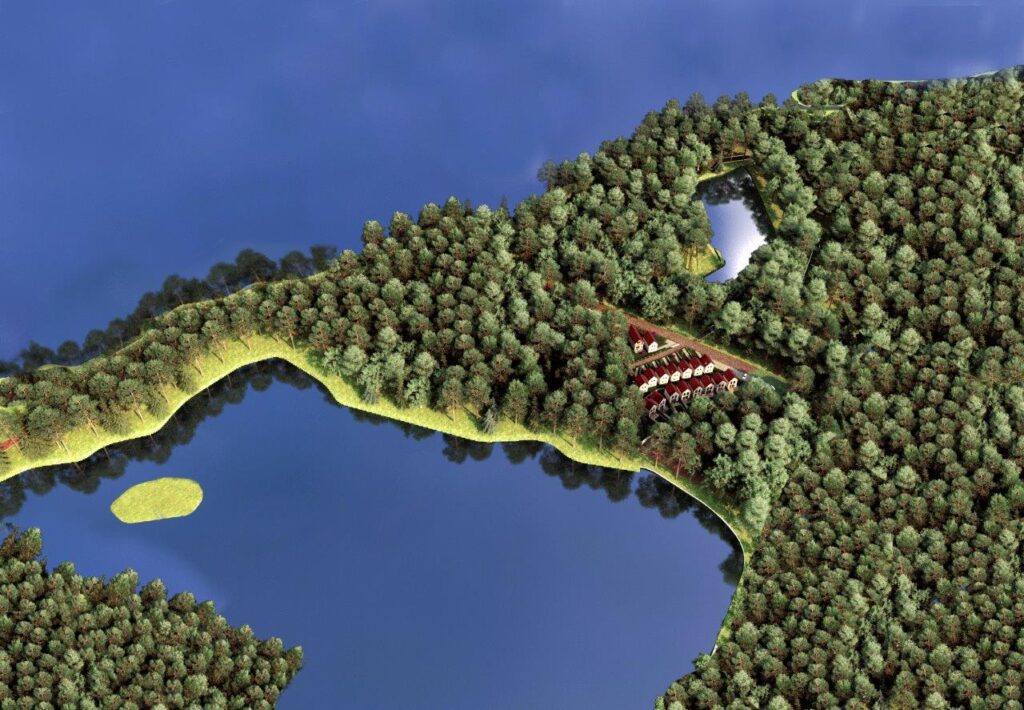 Jeziora las - osiedle domków